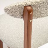 Chaise de salle à manger vintage du milieu du siècle par Rajmund Hałas, restaurée