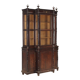 Antique rosewood library, neoclassical decorations, 19th century