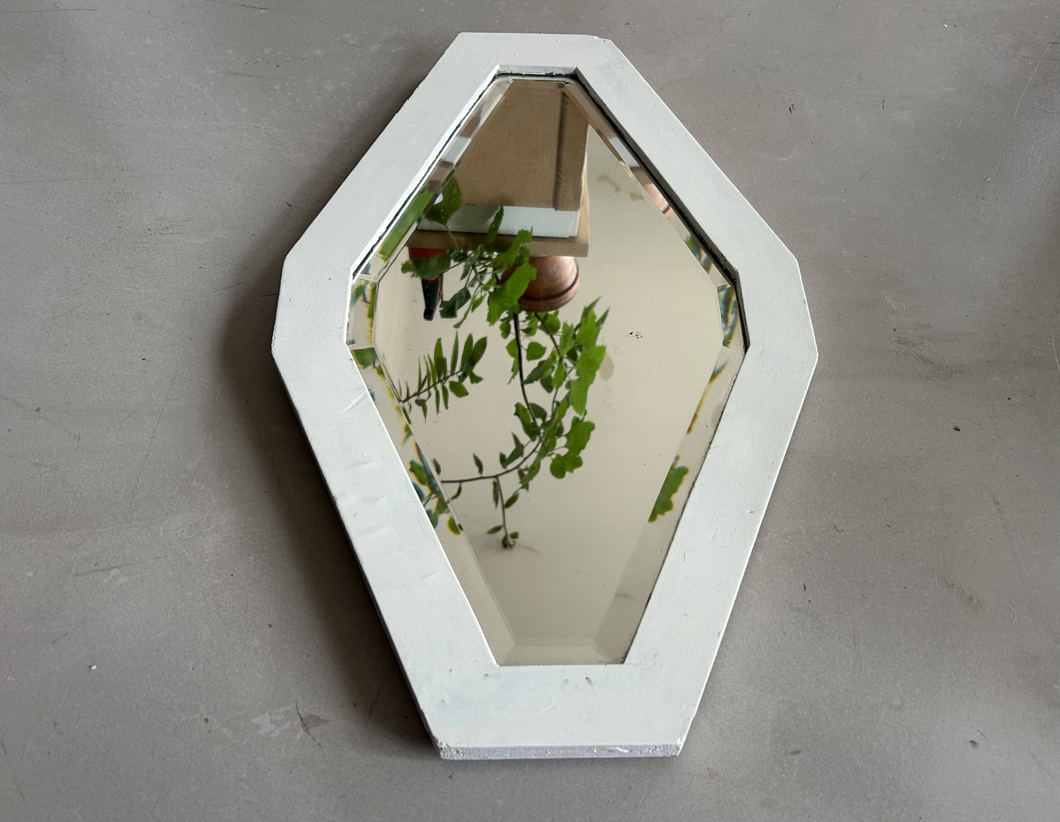 Antique beveled mirror