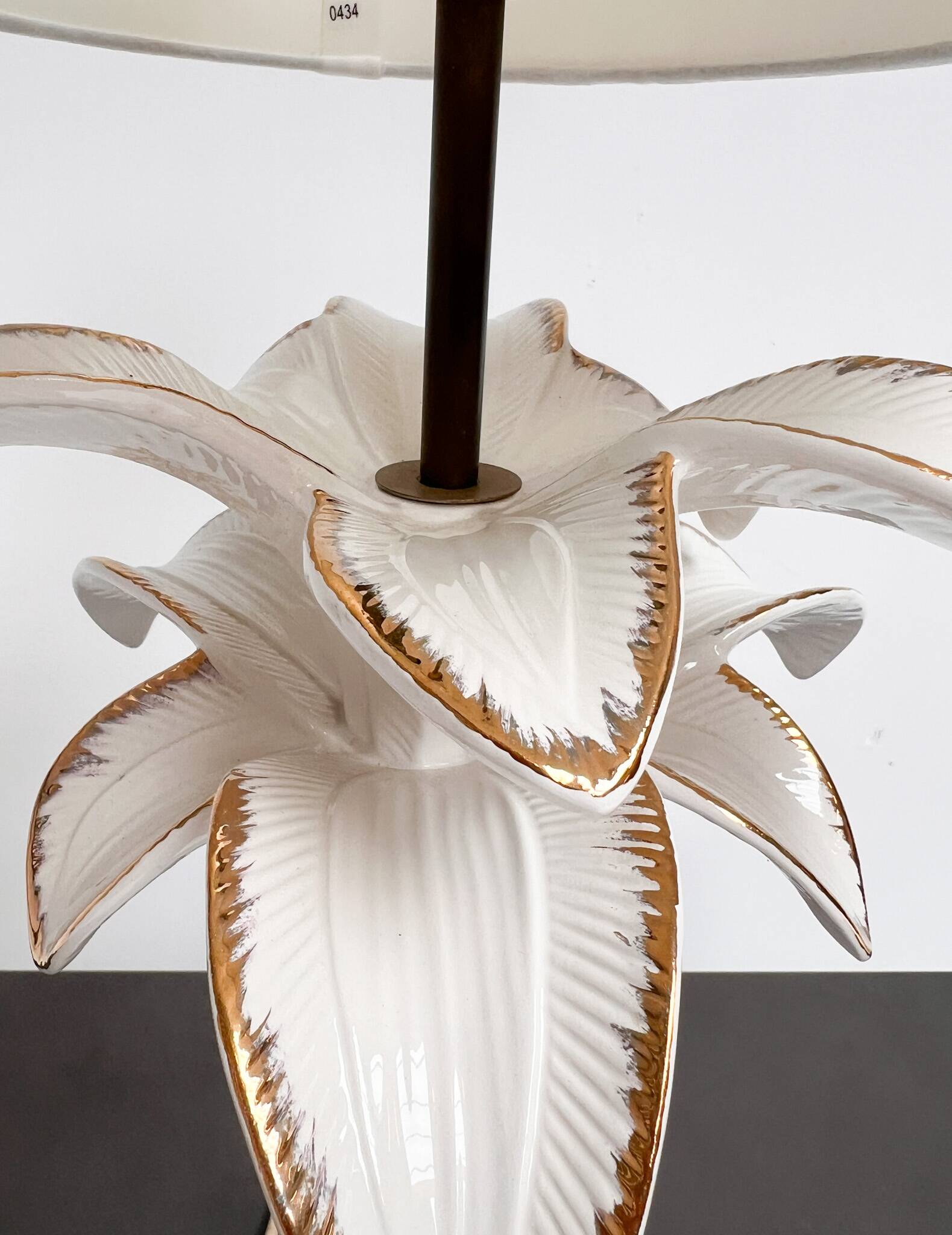 Palm tree lamp attributed to Tommaso Barbi, 1970s