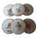 6 old Digoin and Sarreguemines dinner plates