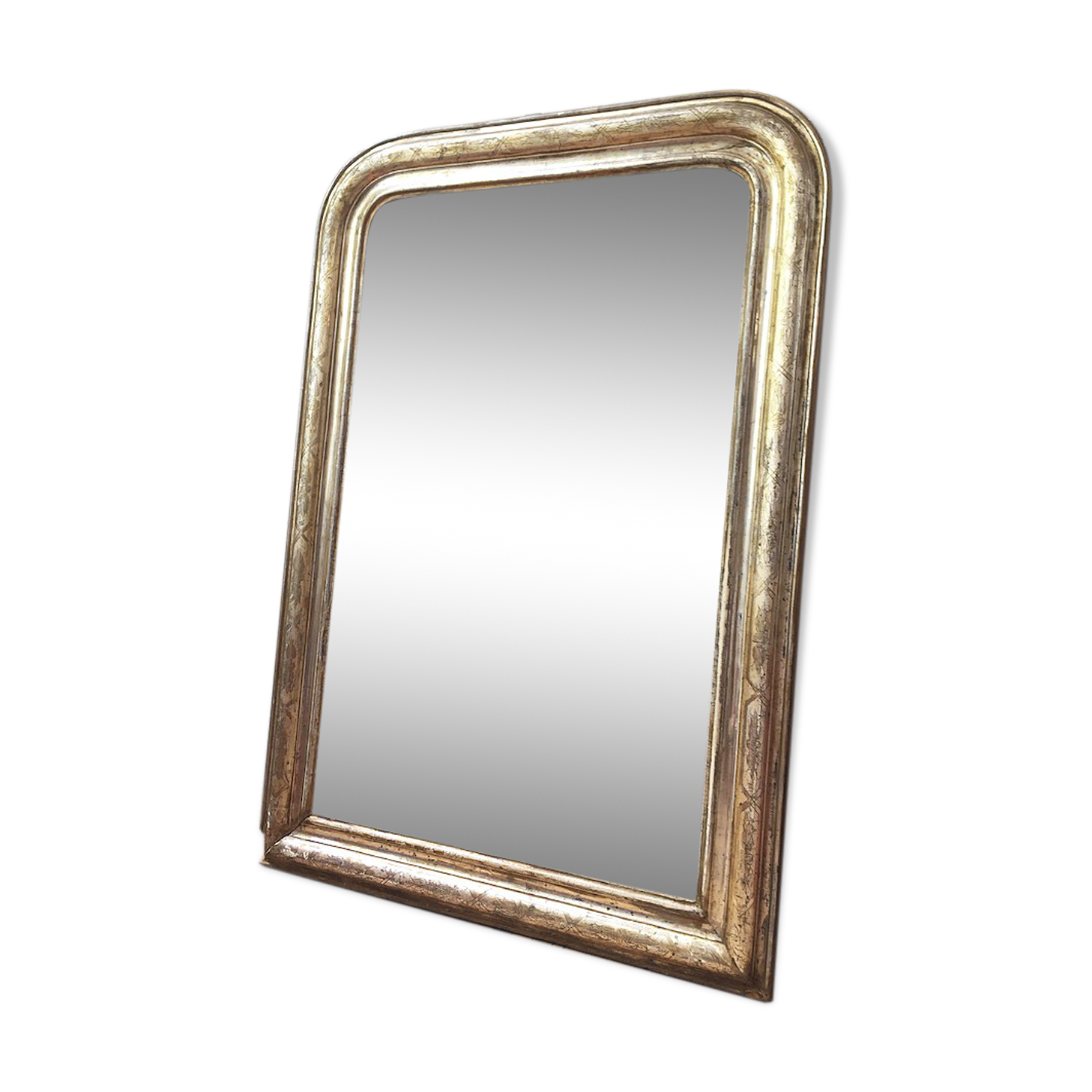 Mirror Louis Philippe flowered 75 x 109 cm