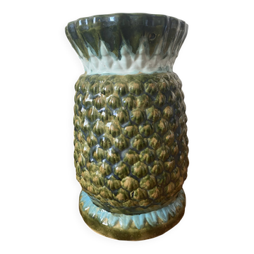 Table d'appoint ananas vintage en céramique