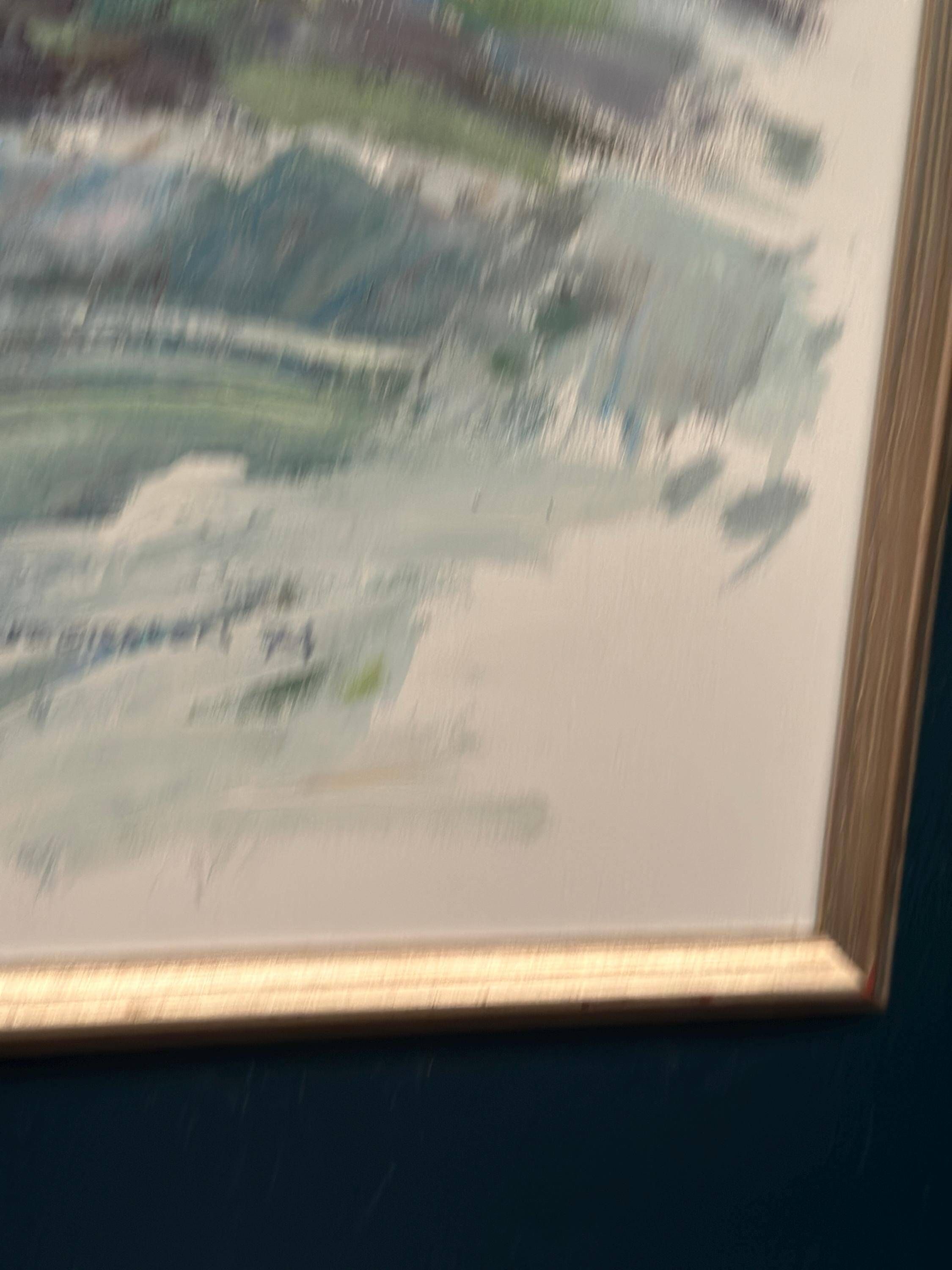 Large Swedish oil on canvas "Telemarken, Gausta" by Bengt Andersson Råssbyn