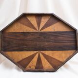 Tray in Art Deco marquetry