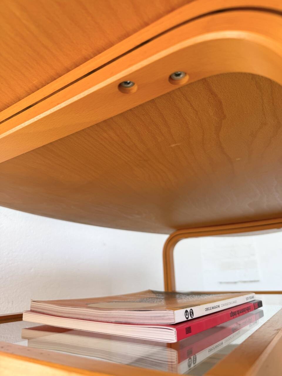 Oval coffee table beech 1980 Aalto Ikea