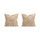 Set of 2 vintage embroidered cushion covers 59x66 cm