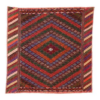 Tapis kilim artisanal d’Anatolie 116 cm x 105 cm