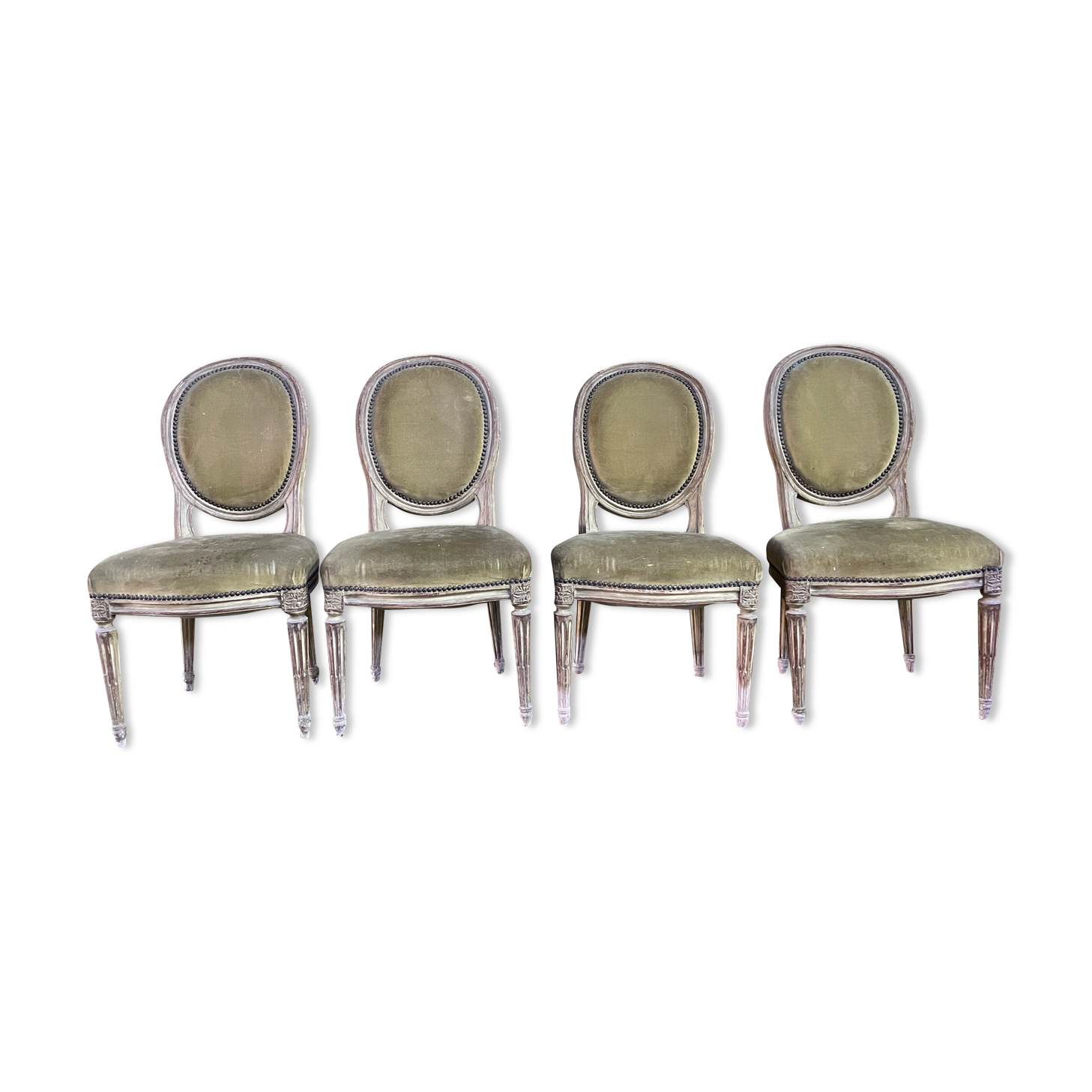 4 chaises médaillons louis xvi 19eme