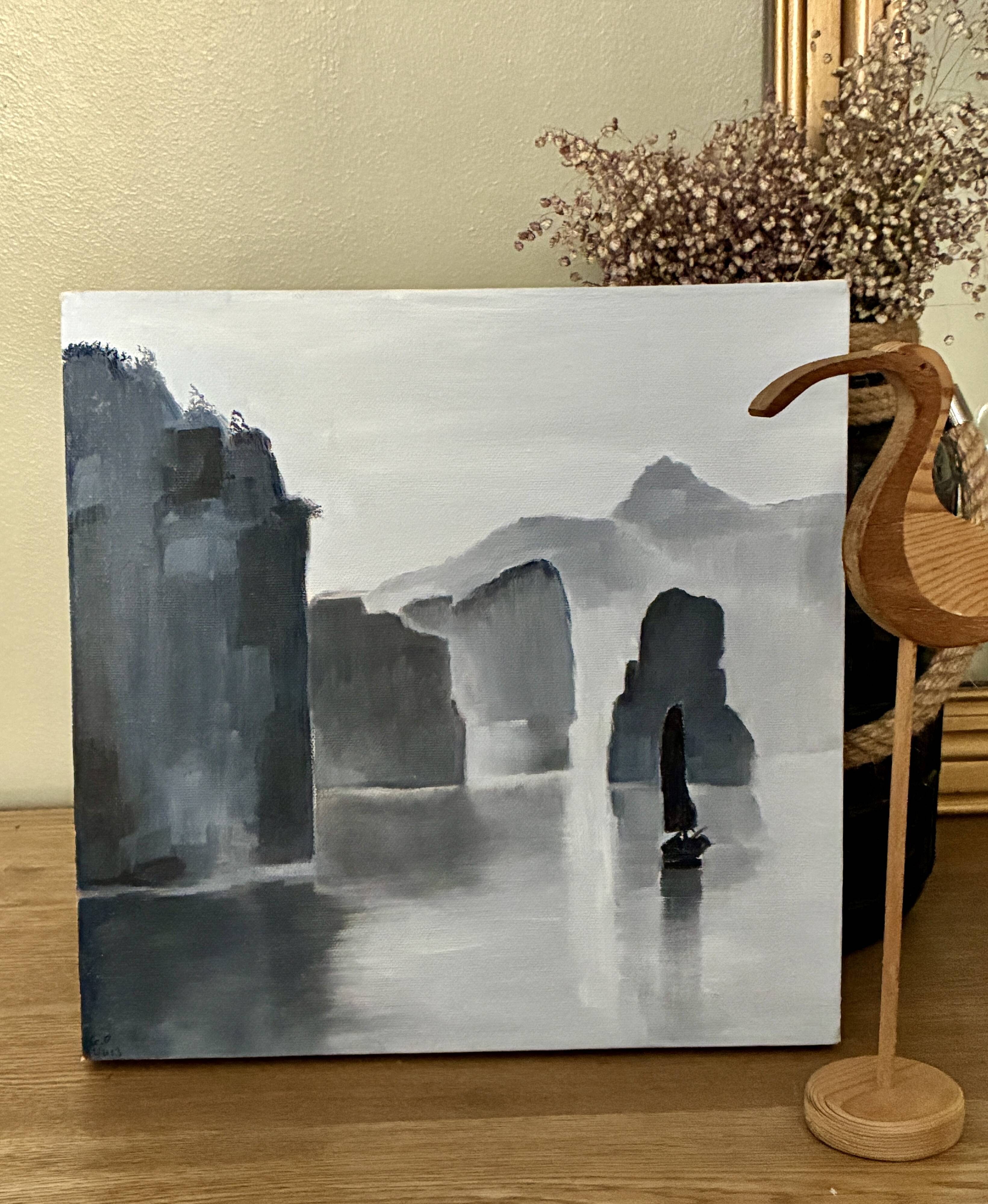 Tableau peinture sur toile baie d'Halong