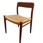 6 Niels Otto Moller chairs model 75