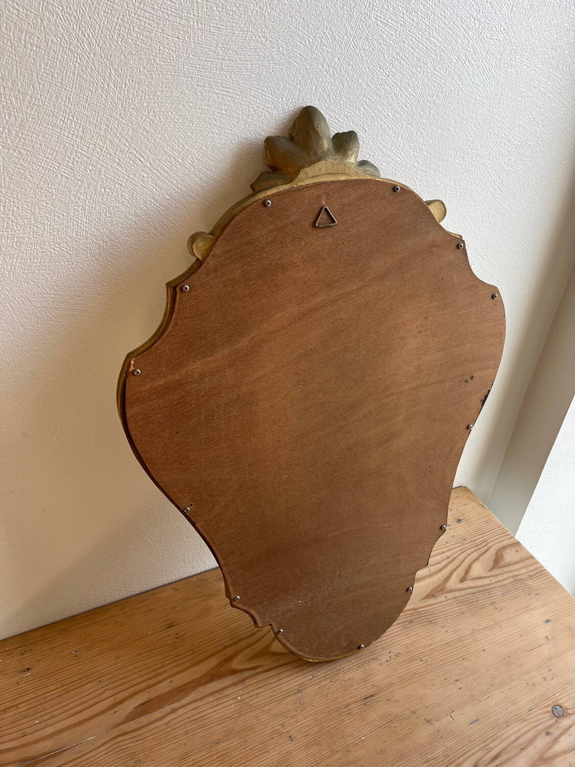 Vintage baroque style gilded mirror