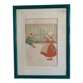 Frame illustration children's motifs 1920