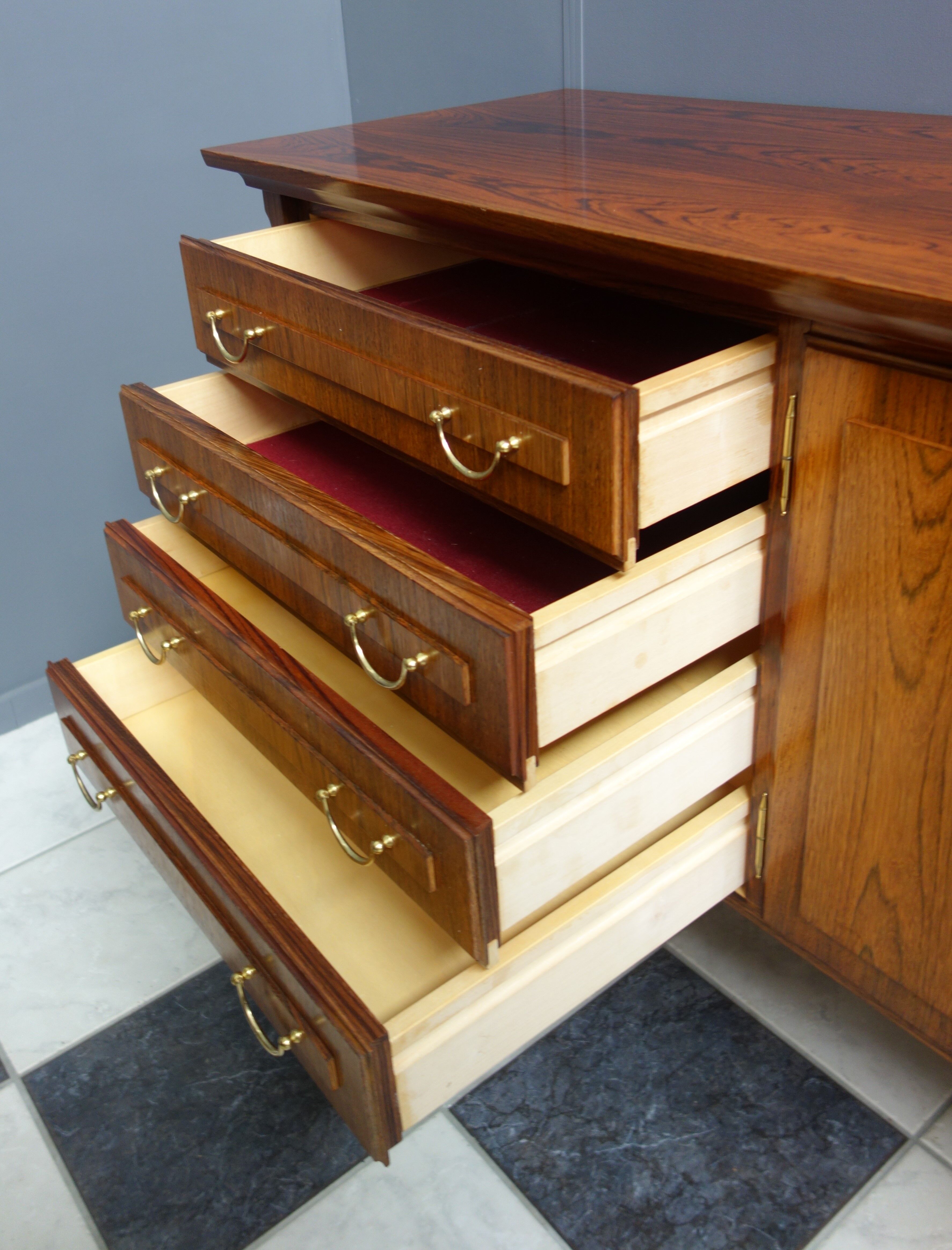 Rosewood sideboard by Rupert Eisenhuth 1970s