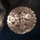 Vintage floral ball hanging lamp, 3 lights 60s
