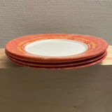 Orange dessert plates