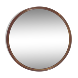 Vintage Smoked Gilac Round Mirror - 51 cm
