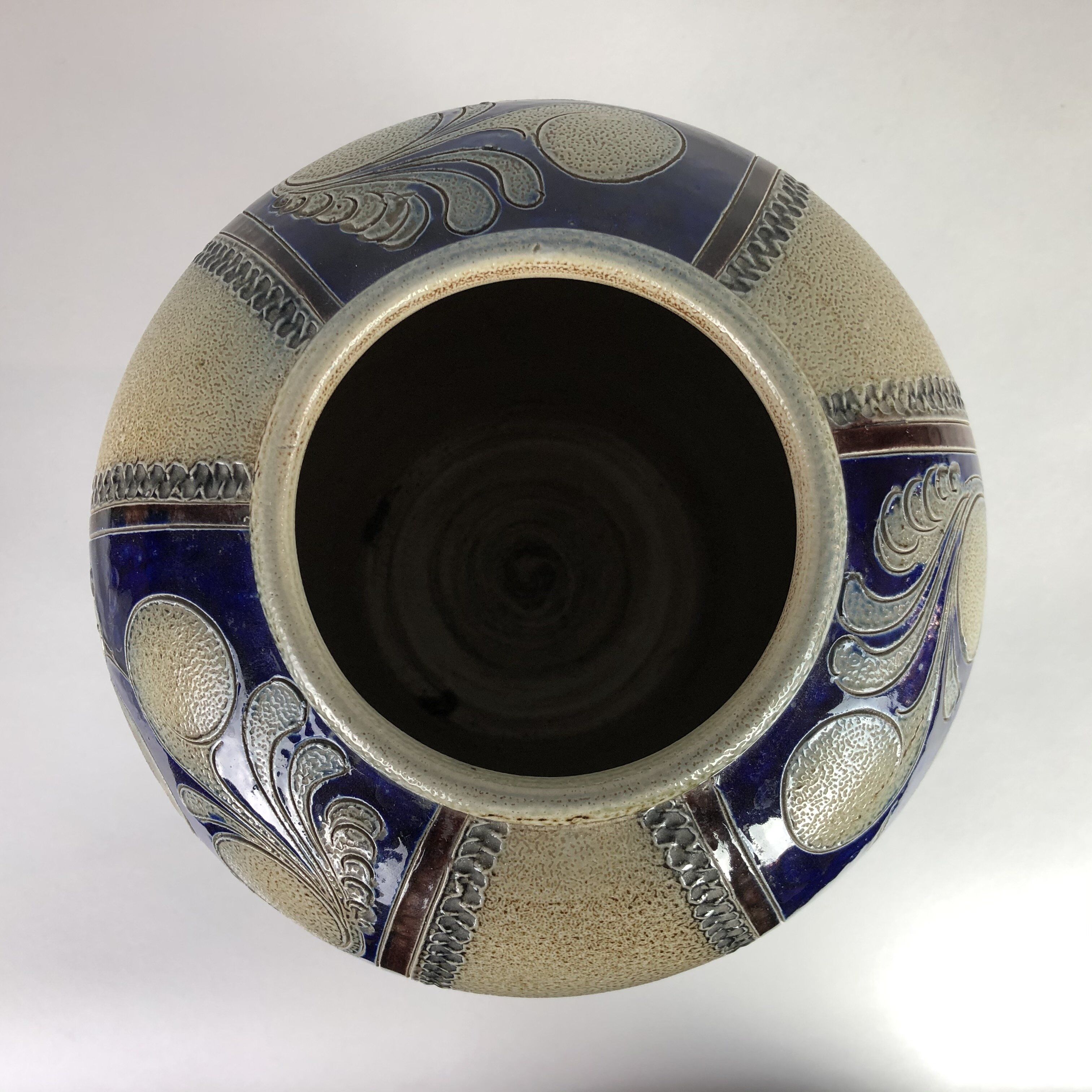 Vintage Ceramic Vase with Peacock, 1970's
