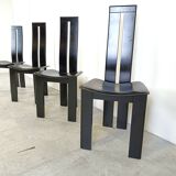 Set of 4 dining chairs by Pietro Costantini for Ello, 1980s
