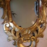 Pair of Italian gilded wood mirrors
