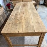 Antique solid oak craft table with drawers