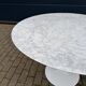 Original Knoll Tulip dining table in Carrara marble (120cm)