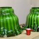 Set of 4 Large Tulips in Opal Glass, Height 32 cm