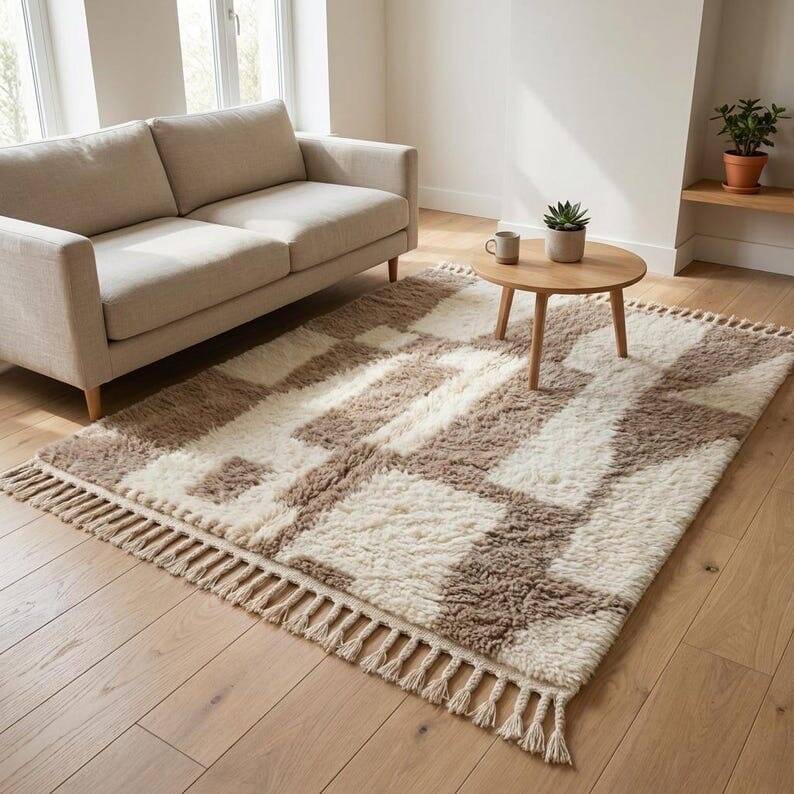 Traditional Moroccan pure wool rug size 250/350 cm