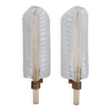 Pair of Murano glass wall sconces by Barovier and Toso.