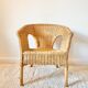 Fauteuil en rotin vintage