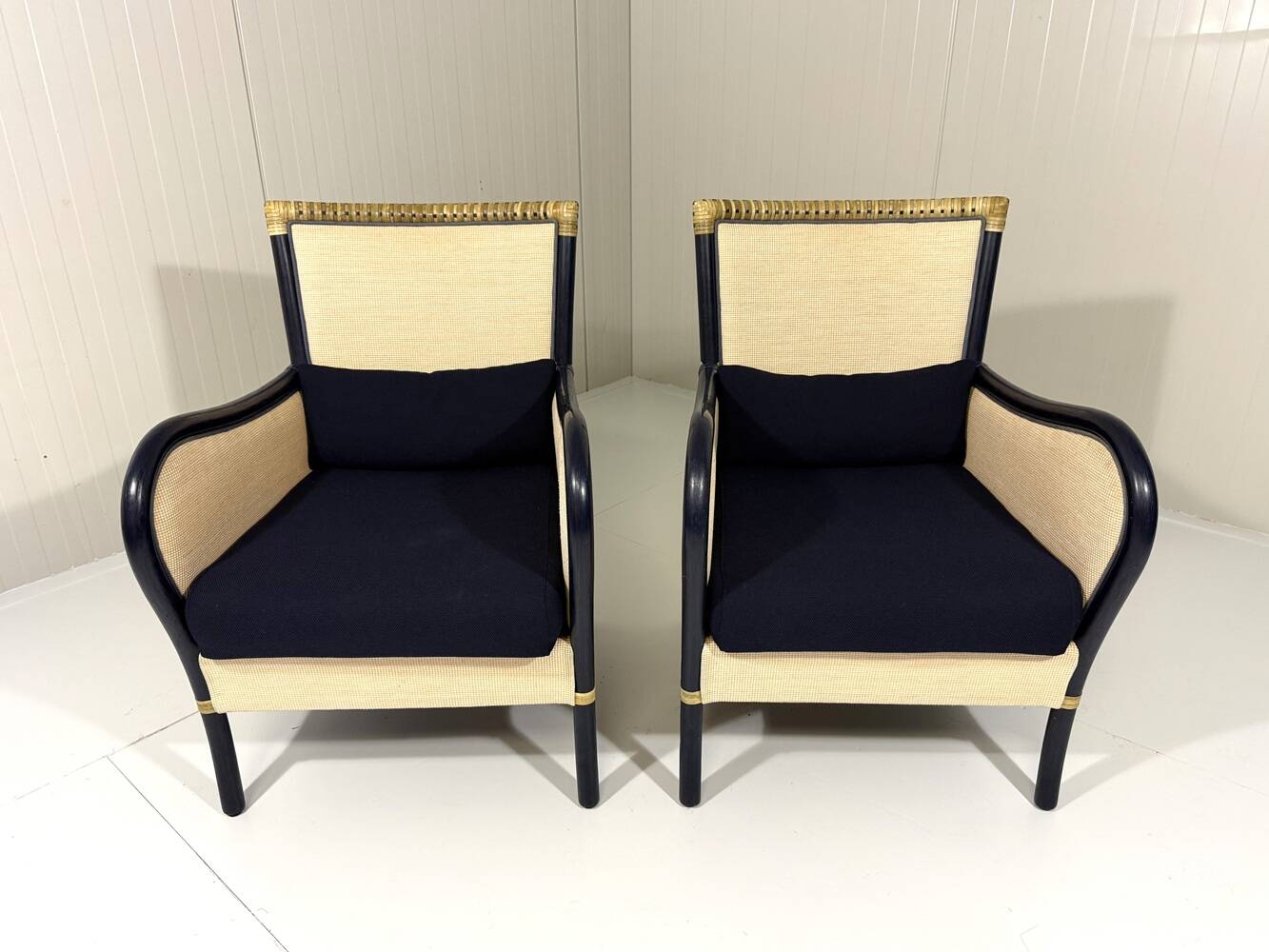 Gasparucci Italo rattan arm chairs Italy