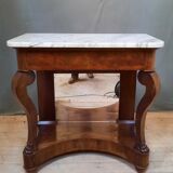 Console of the nineteenth century dessu marble