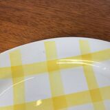 Small Ramekin Moulins des loups, orchies pattern yellow tablecloth, 1950