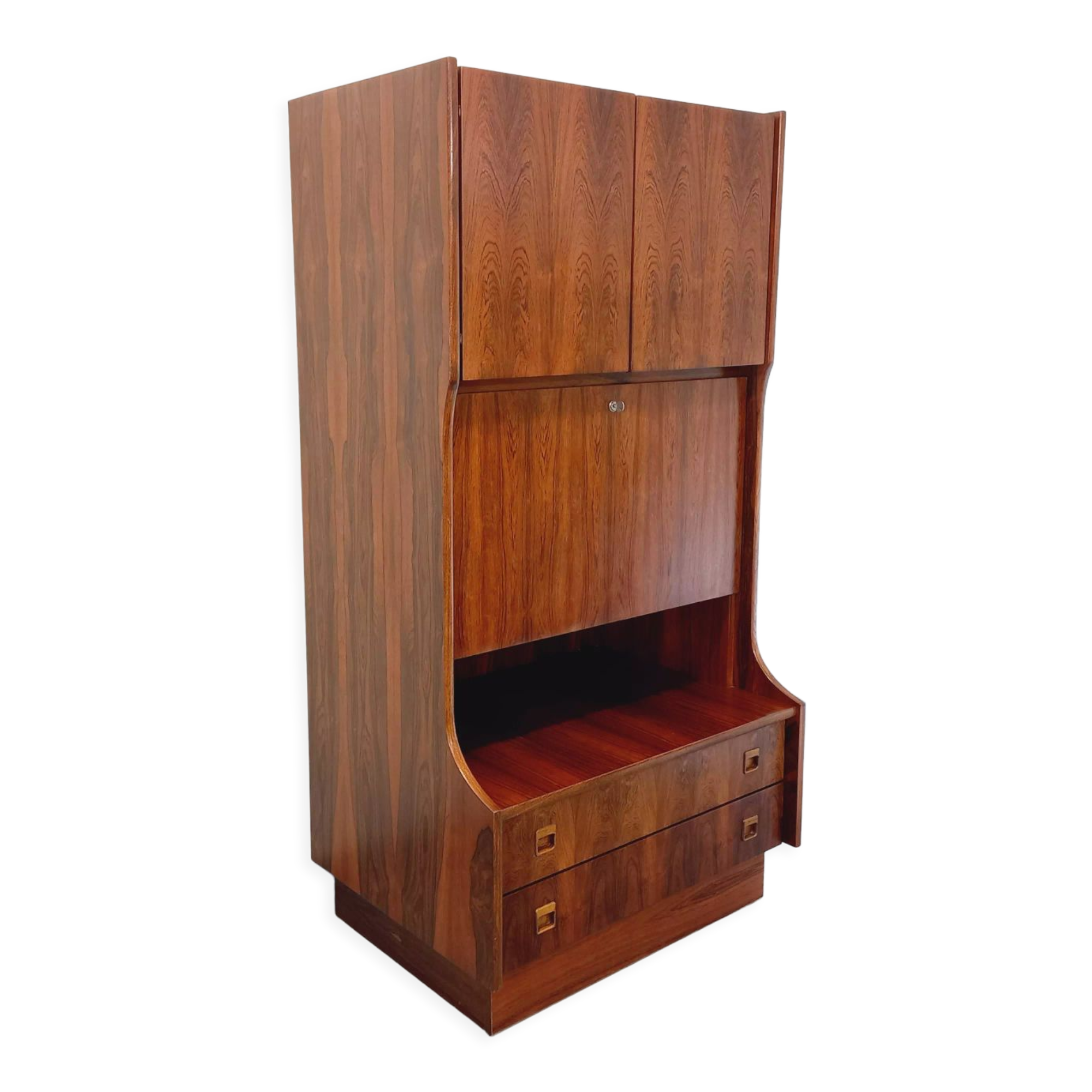 Vintage rosewood top storage cabinet from the 60s