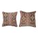 Lot de 2 housses de coussin turque vintage 46x46 cm