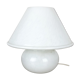"Mushroom" glass table desktop light made by Glashütte Limburg Germany 1970s No2