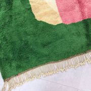 Custom green Moroccan rug 2.5/1.6