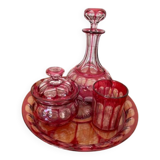 Crystal nightstand set - Late 19th century