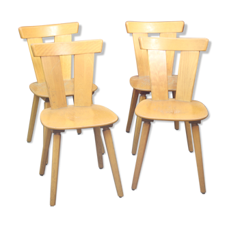 Suite de chaises années 50