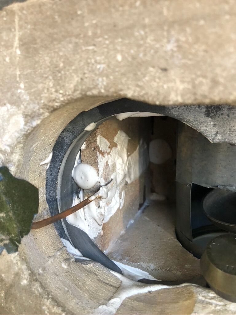 Black marble fireplace pendulum