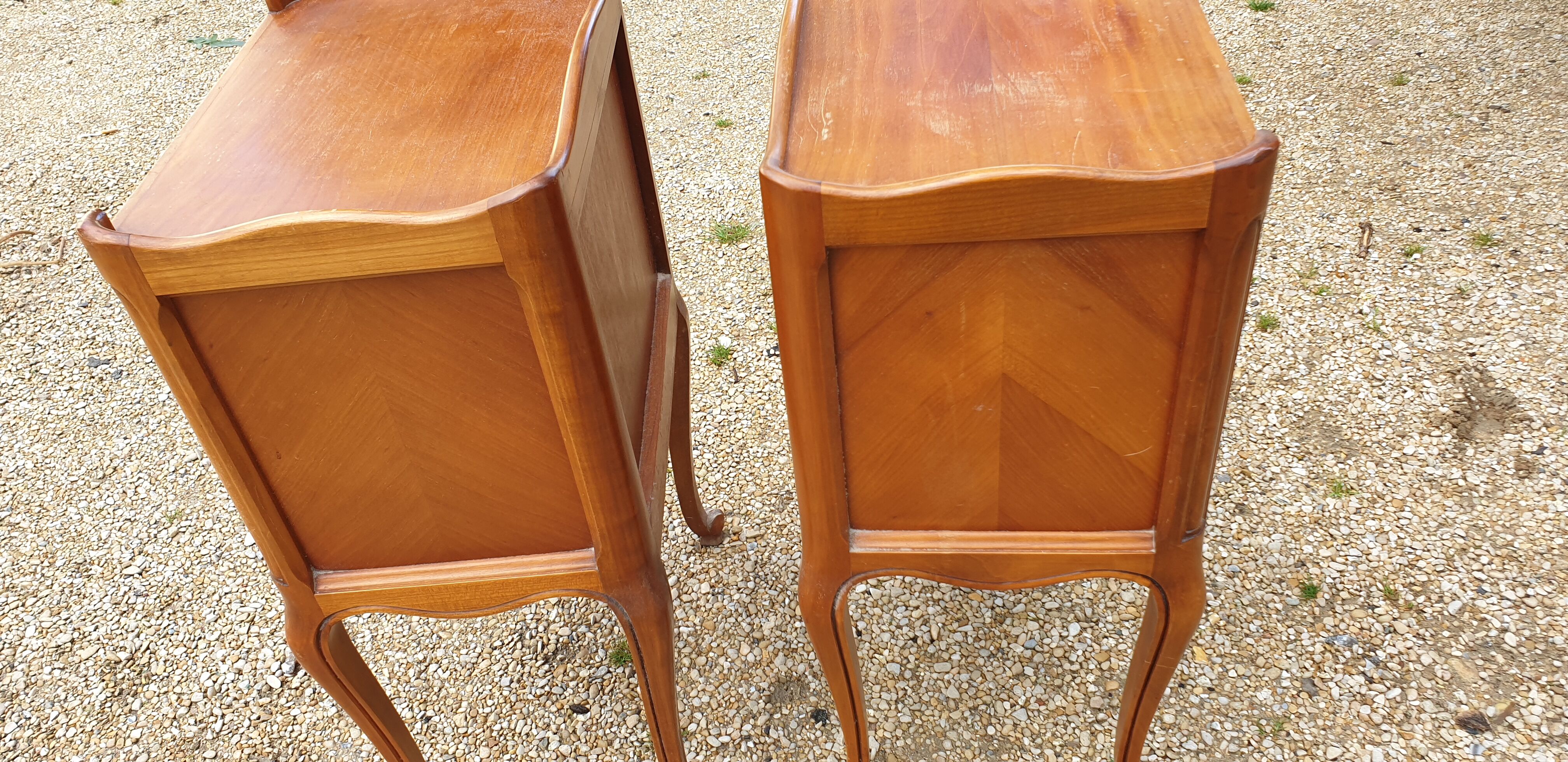 Pair of bedside table Louis XV