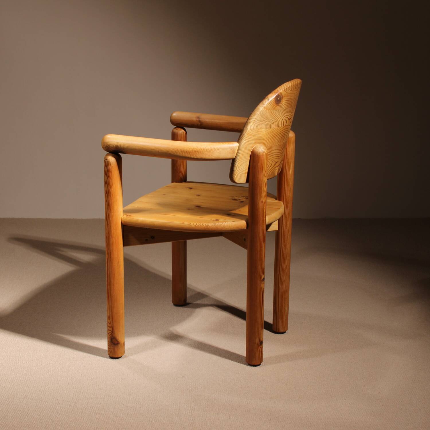 6 fauteuils par Rainer Daumiller en bois de pin, Danemark années 1980