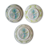 Set of 3 Limoges porcelain plates