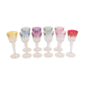 Set de 10 verres a liqueur de couleur