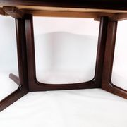 Dining table in rosewood with extensions of Danish design by Gudme Furniture, 1960s