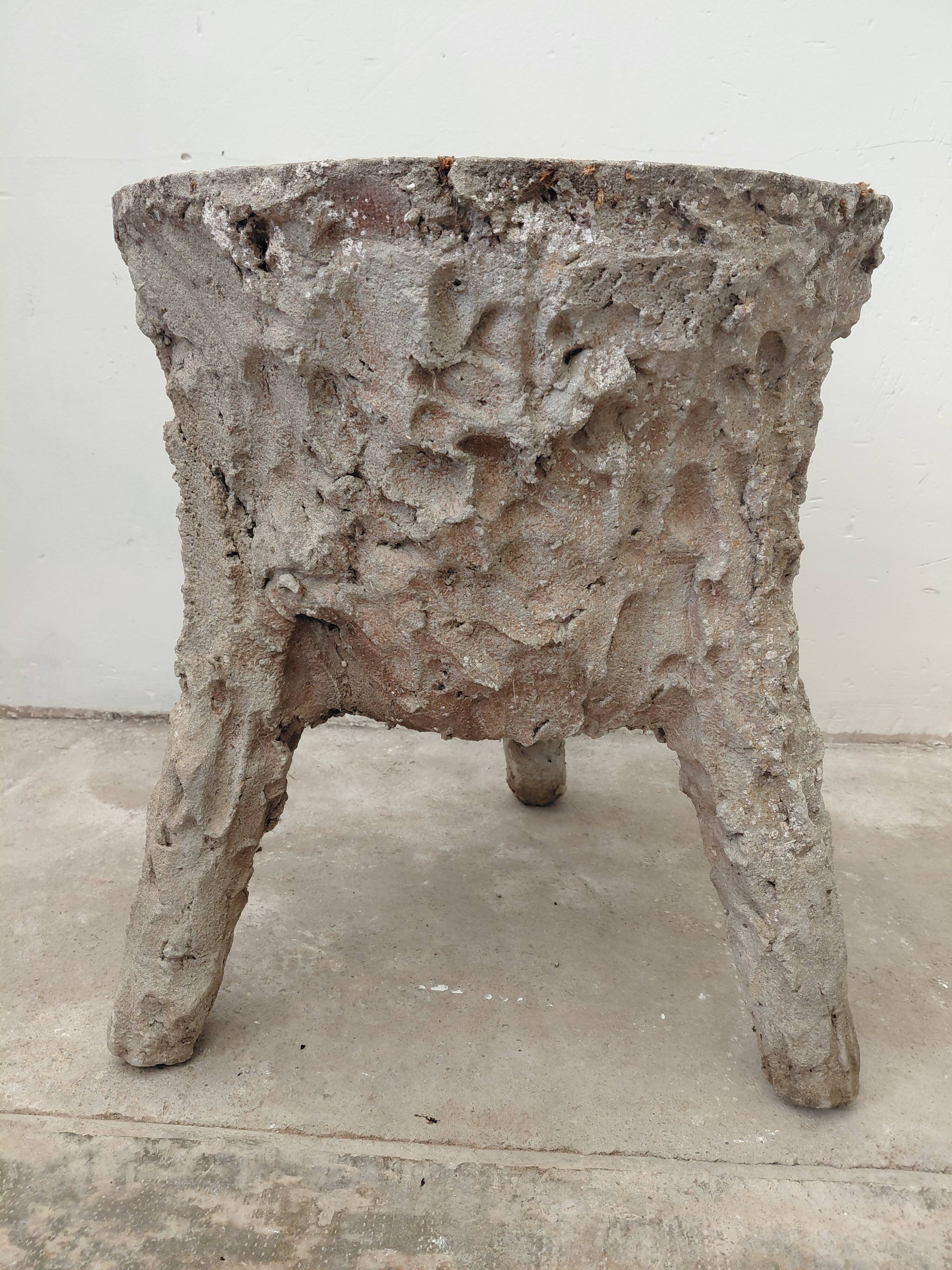 50s concrete planter