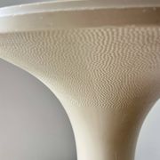 Vintage GDR Space Age brown plastic Tulip Stool, 1960s