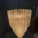 Extra Large Murano Glass Rod Chandelier, Italy, 1970s