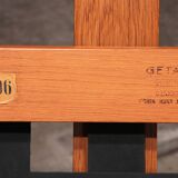 Hans J Wegner GE421 Getama Fauteuil relax en chêne avec dossier réglable