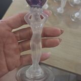 Lot of 14 Royal Bayel Crystal Glasses. Caryatid/Venus Stems